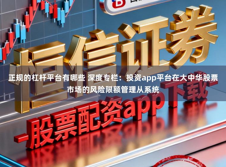 正规的杠杆平台有哪些 深度专栏：投资app平台在大中华股票市场的风险限额管理从系统