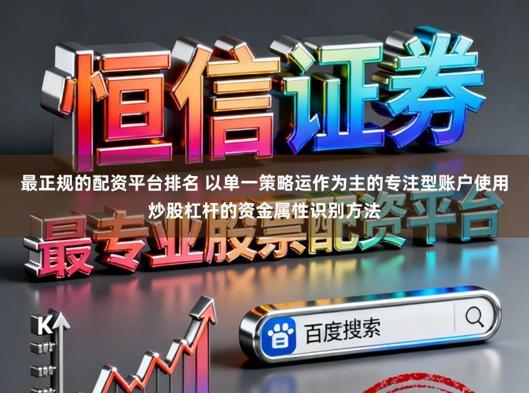 最正规的配资平台排名 以单一策略运作为主的专注型账户使用炒股杠杆的资金属性识别方法