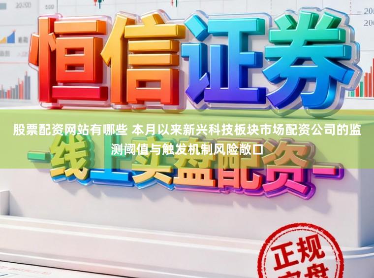 股票配资网站有哪些 本月以来新兴科技板块市场配资公司的监测阈值与触发机制风险敞口