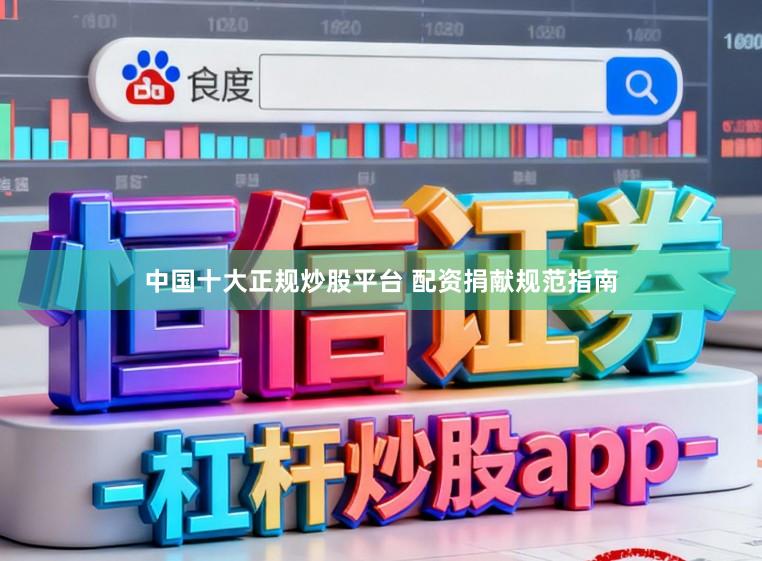 中国十大正规炒股平台 配资捐献规范指南